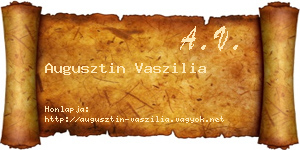 Augusztin Vaszilia névjegykártya
